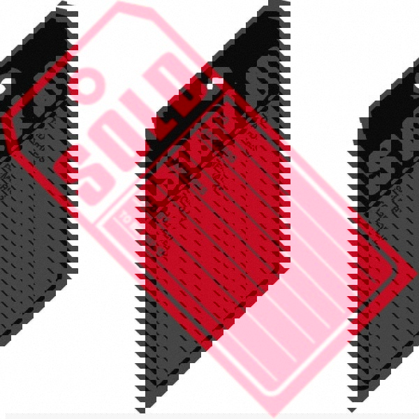 Blank Tag: 4-3/4'' High, Black & Red, Synthetic Paper